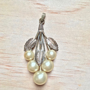 Vintage Faux Pearl Fruit Pendant